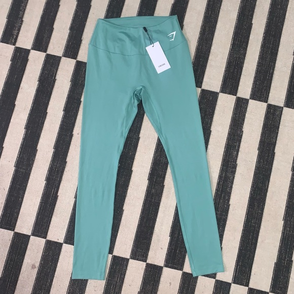 NWT GYMSHARK Women’s Training Full Length Legging Jade Green Small GLLG4714-JG-S - Picture 2 of 10